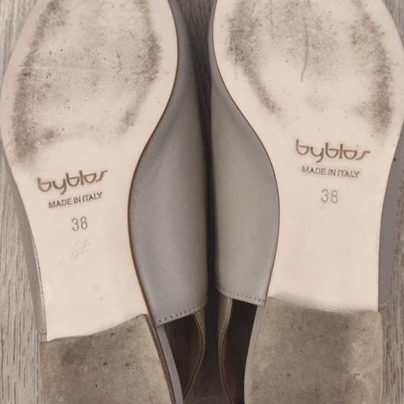 BYBLOS (made in Italy) Beige Ballet Genuine Leather Flats - Picture 7 of 16